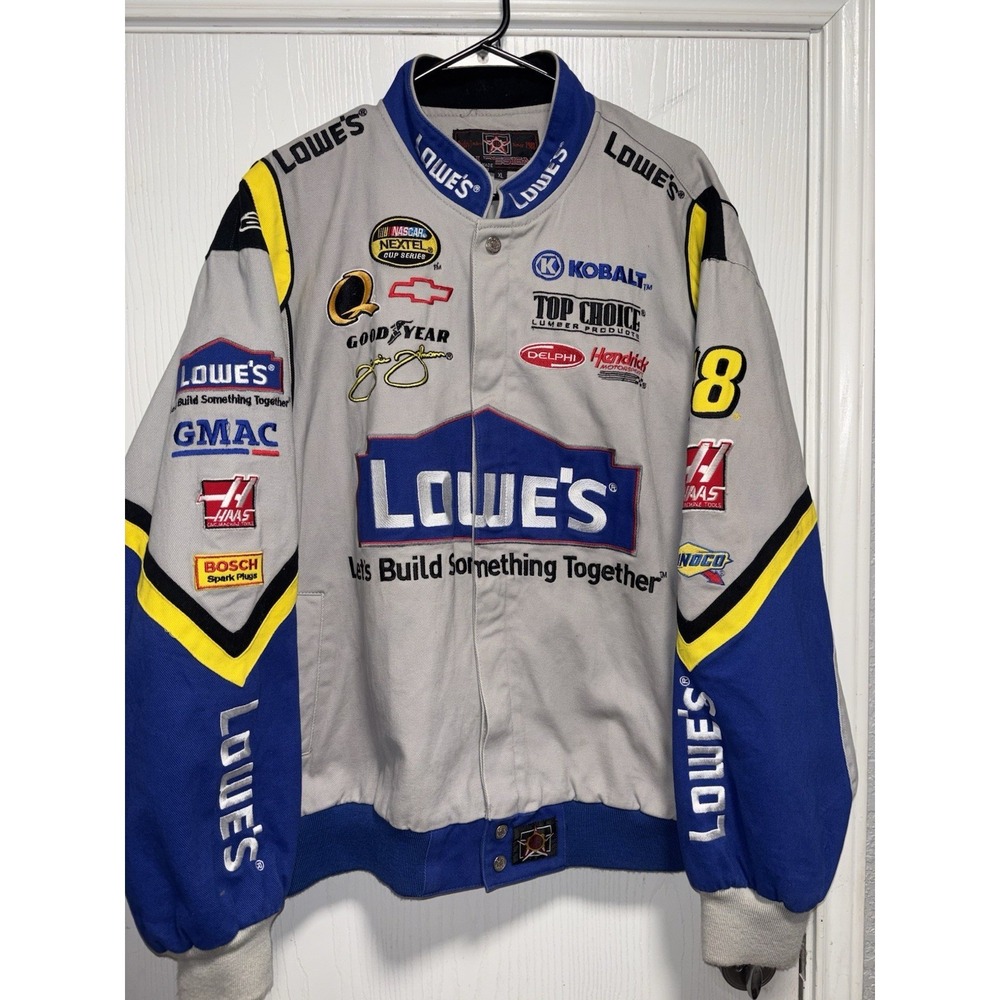 NASCAR Lowe's Jimmie Johnson SZ XL JH‎ Design Racing Jacket #48